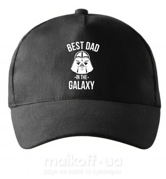 Кепка Best dad in the galaxy Черный фото
