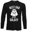 Реглан Best dad in the galaxy Чорний фото