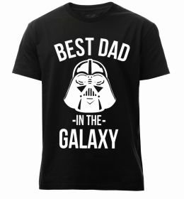 Мужская премиум футболка Best dad in the galaxy