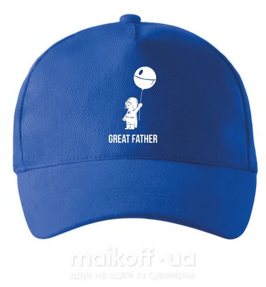 Кепка Great father Яскраво-синій фото
