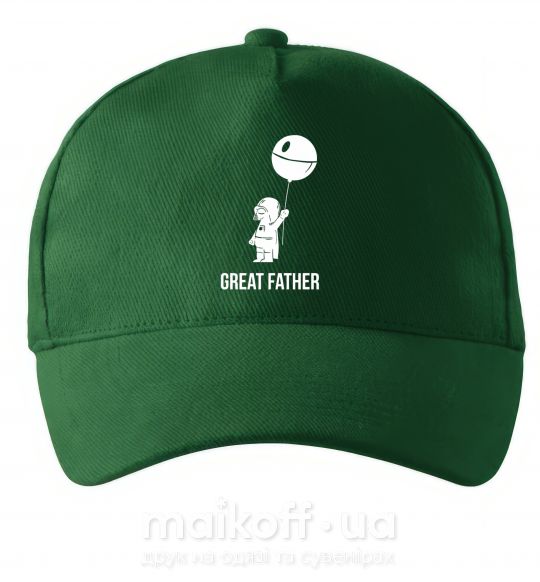 Кепка Great father Темно-зелений фото