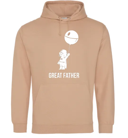 Чоловіча толстовка (худі) Great father Пісочний фото