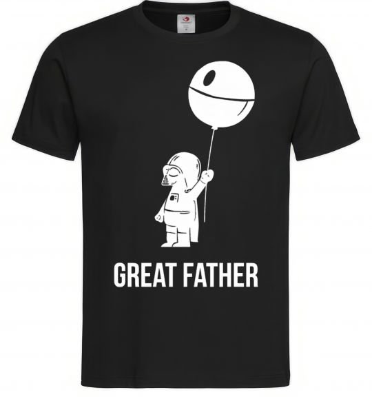 Мужская футболка Great father Черный фото