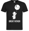 Мужская футболка Great father Черный Мужская футболка Great father Черный фото