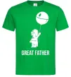 Мужская футболка Great father Зеленый Мужская футболка Great father Зеленый фото