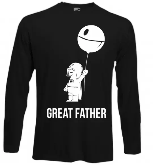 Лонгслів Great father Чорний фото
