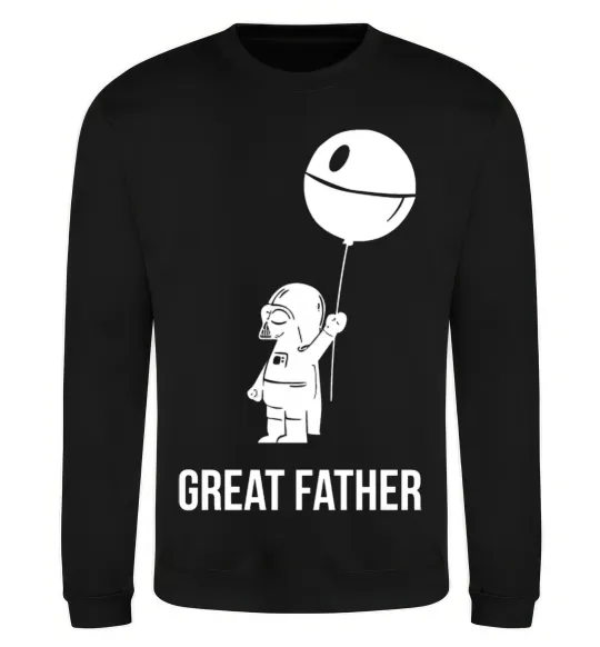 Світшот Great father Чорний фото