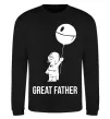 Світшот Great father Чорний фото