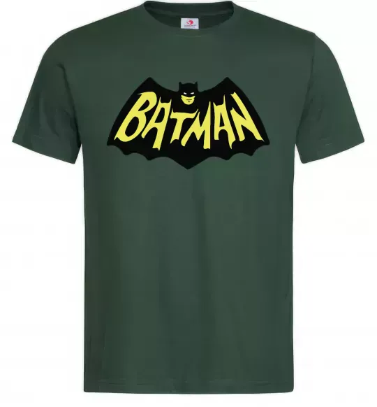 Чоловіча футболка Batmans print Темно-зелений фото