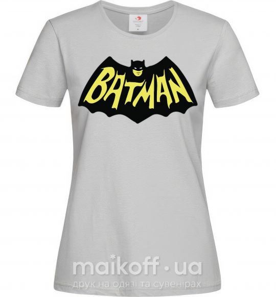 Жіноча футболка Batmans print Сірий фото