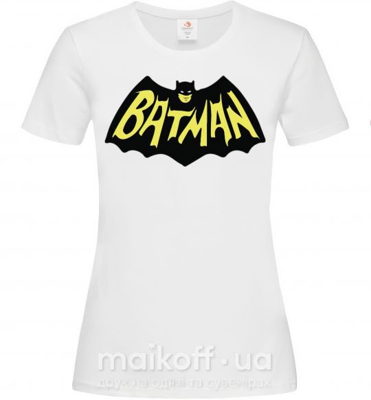 Жіноча футболка Batmans print Білий фото
