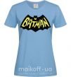 Жіноча футболка Batmans print Блакитний фото