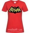 Женская футболка Batmans print Красный фото