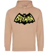 Женская толстовка (худи) Batmans print Песочный Женская толстовка (худи) Batmans print Песочный фото