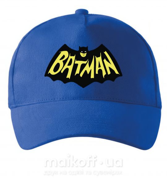 Кепка Batmans print Ярко-синий фото