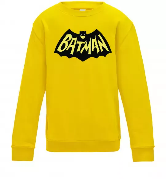 Детский Свитшот Batmans print Солнечно желтый фото