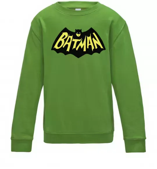 Детский Свитшот Batmans print Лаймовый фото
