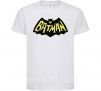 Детская футболка Batmans print Белый фото