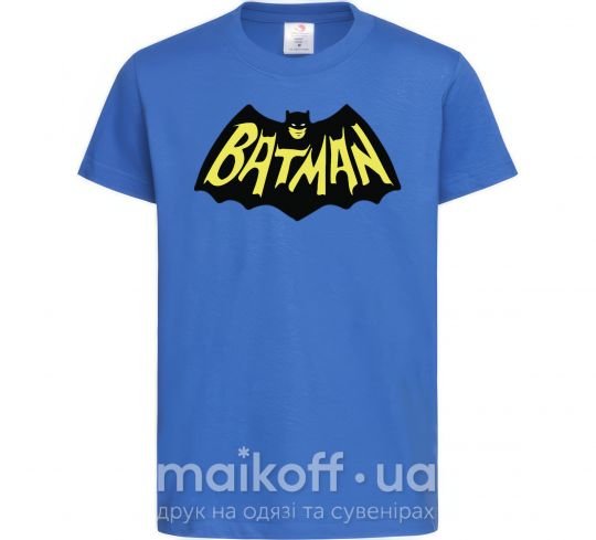 Дитяча футболка Batmans print Яскраво-синій фото