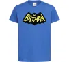 Дитяча футболка Batmans print Яскраво-синій фото