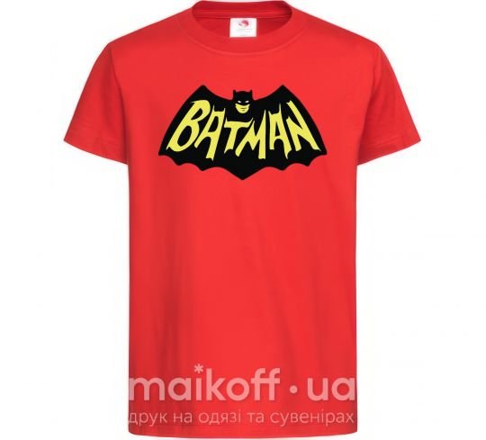 Дитяча футболка Batmans print Червоний фото