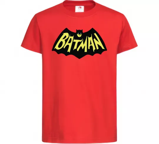 Дитяча футболка Batmans print Червоний фото