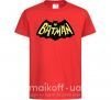 Дитяча футболка Batmans print Червоний фото