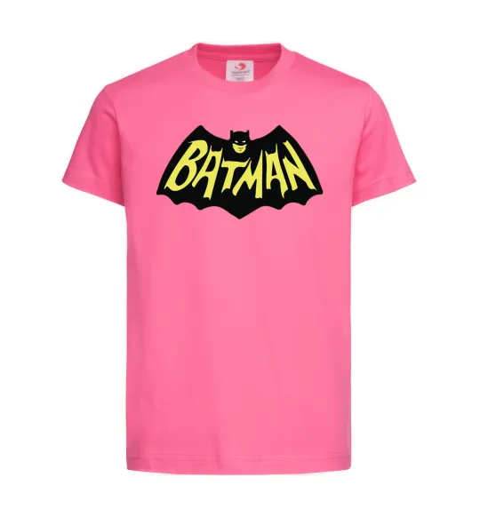 Детская футболка Batmans print Ярко-розовый фото