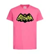 Детская футболка Batmans print Ярко-розовый фото