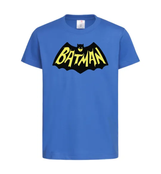 Детская футболка Batmans print Ярко-синий фото