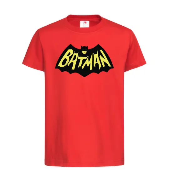 Детская футболка Batmans print Красный фото
