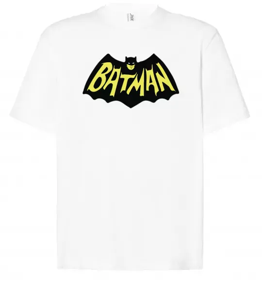 Футболка Оверсайз Batmans print Білий фото