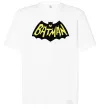 Футболка Оверсайз Batmans print Білий фото