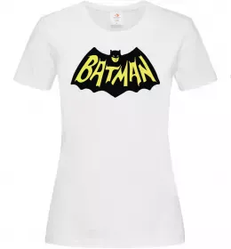 Женская футболка Batmans print Белый фото
