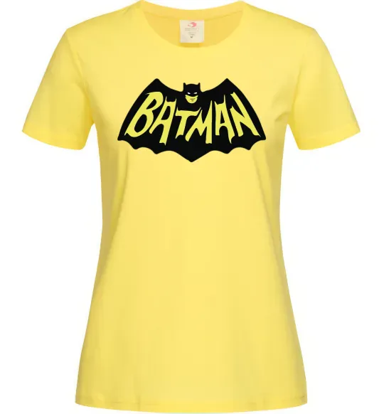 Женская футболка Batmans print Лимонный фото