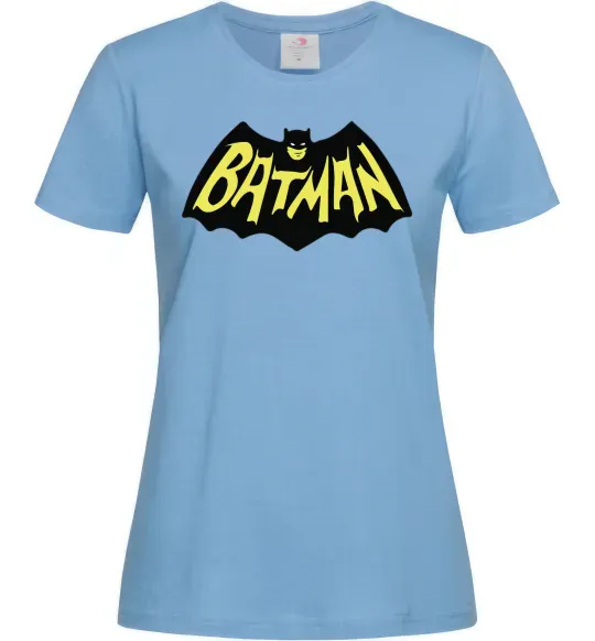 Женская футболка Batmans print Голубой фото