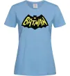 Женская футболка Batmans print Голубой фото