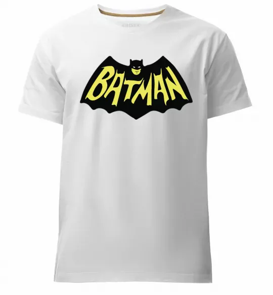 Мужская премиум футболка Batmans print Белый фото