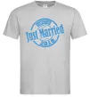 Чоловіча футболка Just Married December 2018 Сірий Чоловіча футболка Just Married December 2018 Сірий фото