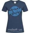 Жіноча футболка Just Married December 2018 Темно-синій фото