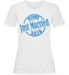 Жіноча футболка Just Married December 2018 Білий фото