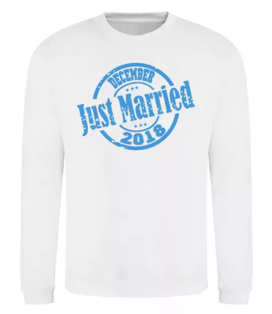 Свитшот Just Married December 2018 Белый фото