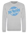 Свитшот Just Married December 2018 Серый меланж Свитшот Just Married December 2018 Серый меланж фото