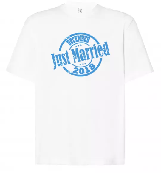 Футболка Оверсайз Just Married December 2018 Белый фото