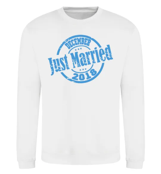 Світшот Just Married December 2018 Білий фото