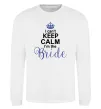 Свитшот I can't keep calm i'm the bride Белый фото