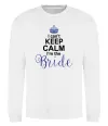 Світшот I can't keep calm i'm the bride Білий Світшот I can't keep calm i'm the bride Білий фото