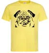 Чоловіча футболка Морда мопса Лимонний фото