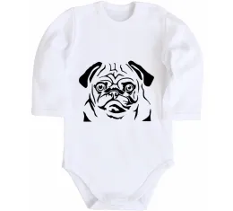 Дитячий бодік Corgi mama Білий фото