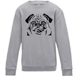 Дитячий світшот Морда мопса